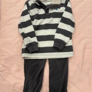 Carters Gray and Cream Fleece Jacket